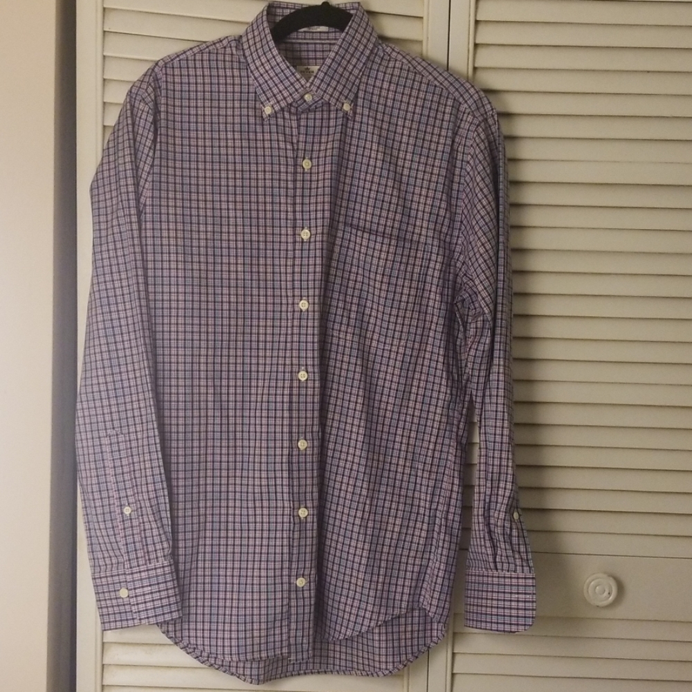 Peter Millar crown ease plaid shirt